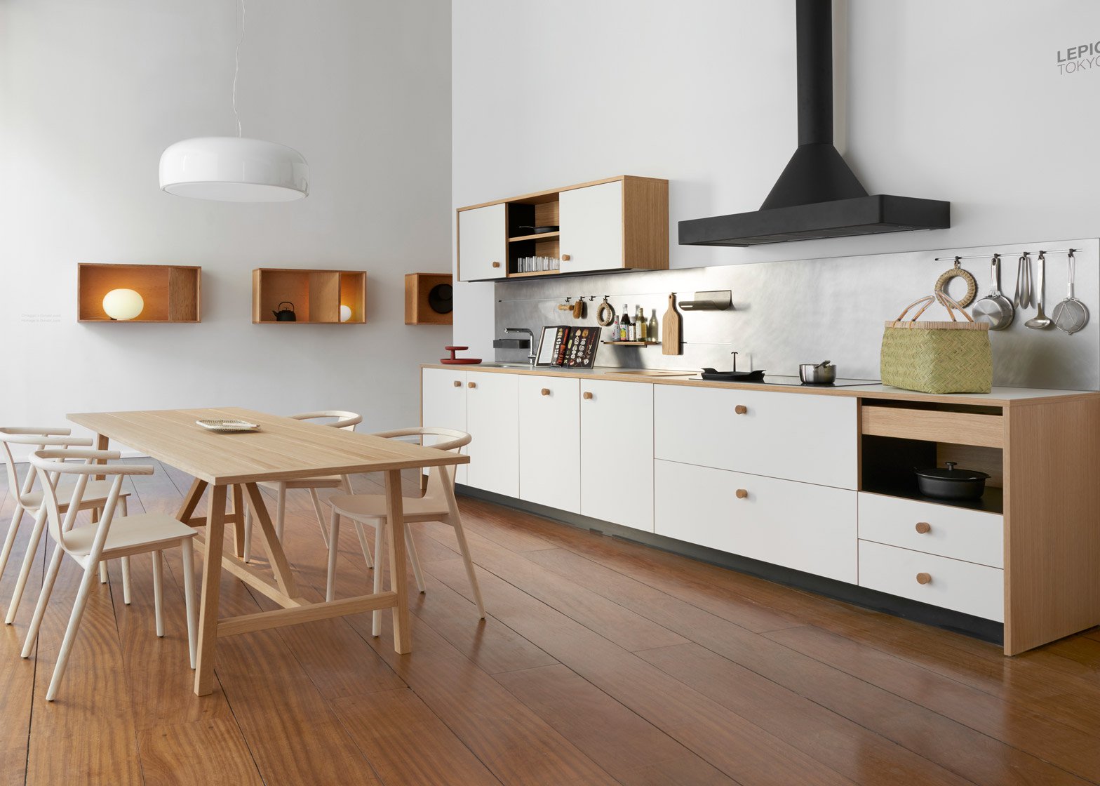 desain dapur minimalis di Lepic Kitchen karya Jasper Morrison dari Schiffini